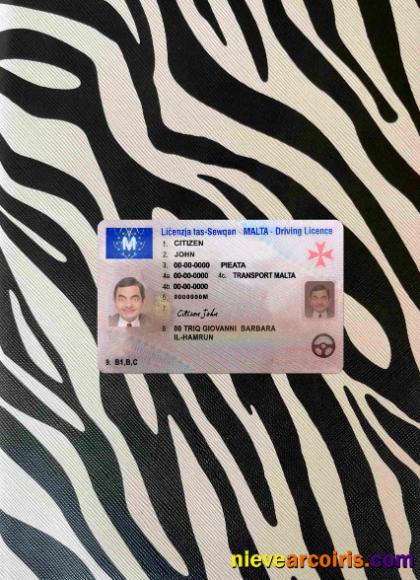 Malta driving license photolook
